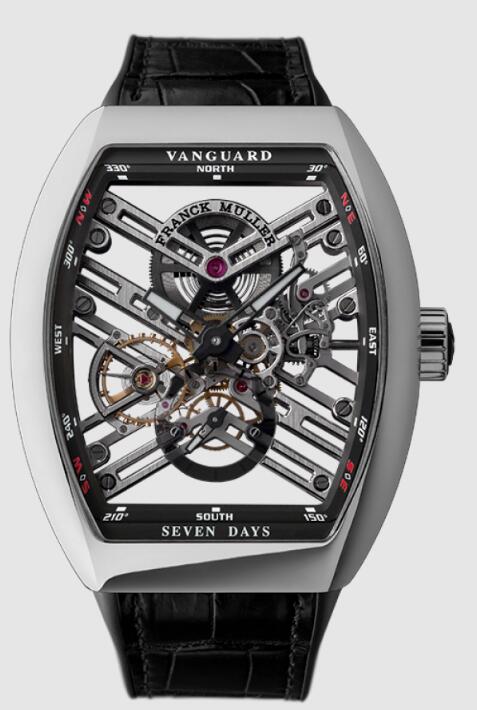 Review Franck Muller VANGUARD 7 DAYS POWER RESERVE SKELETON Replica Watch V45S6SQT ACNR